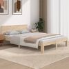 vidaXL Lovos rėmas, 135x190cm, medienos masyvas, dvivietis