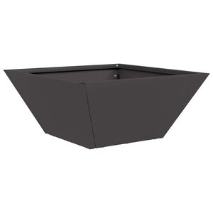 vidaXL Sodo vazonas Juoda 35 x 35 x 15 cm &Scaron;altai valcuotas plienas