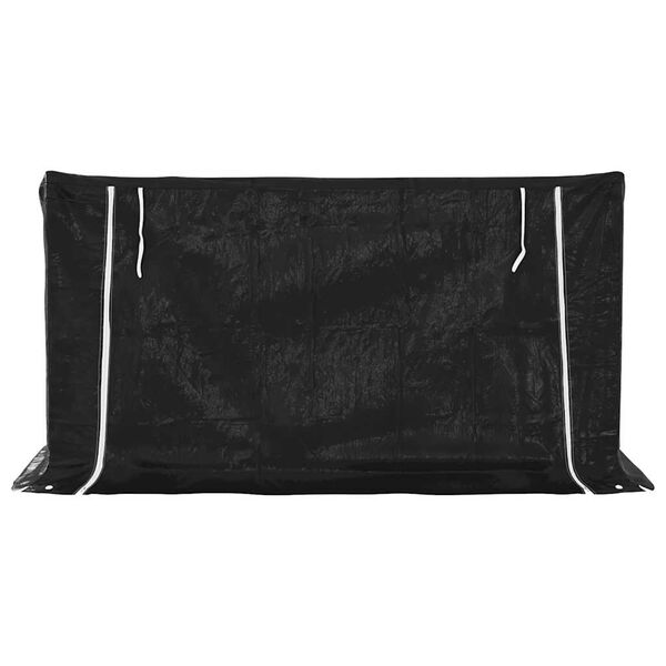 vidaXL Stovas malkoms su apdangalu nuo lietaus, 200,5x100,5x110,5cm