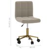 vidaXL Pasukamos valgomojo kėdės, 2vnt., &scaron;viesiai pilkos, aksomas