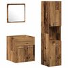 vidaXL Vonios baldų rinkinys 4 vnt. Senovinis medis 41 x 38,5 x 46 cm