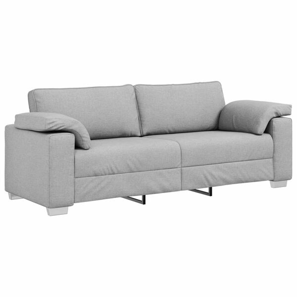 vidaXL Sofa Debesų pilka 219 x 77 x 82 cm audinys