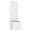vidaXL Sodo privatumo ekranas &bdquo;Fretwork&ldquo; Balta 50 x 32 x 150 cm