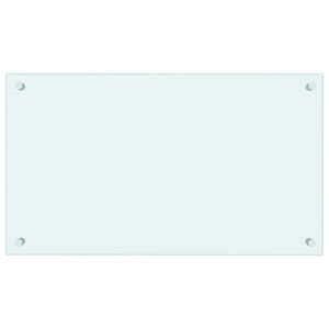 vidaXL Virtuvės sienelė, pieno spalvos, 70x40cm, grūdintas stiklas