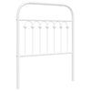 vidaXL Metalinis pakaitinis galvūgalis, baltos spalvos, 75cm