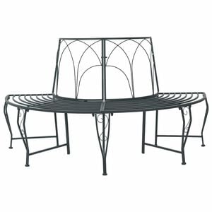 vidaXL Medžio suolelis 4-Vietų skaičius 160 x 80 x 89 cm Plienas