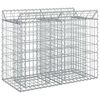 vidaXL Gabioninė pakelta lova 100 x 50 x 80 cm Galvanizuotas plienas