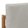 vidaXL Lauko galinė sofa su pagalve Natūrali 91 x 63 x 73 cm