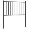 vidaXL Metalinis pakaitinis galvūgalis, juodos spalvos, 75cm