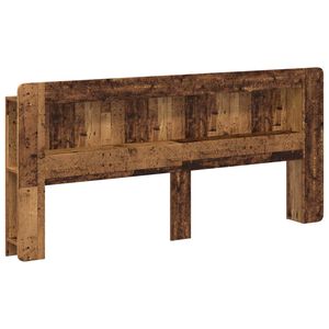 vidaXL Galvūgalio spintelė Sendintos medienos Dirbtinė mediena