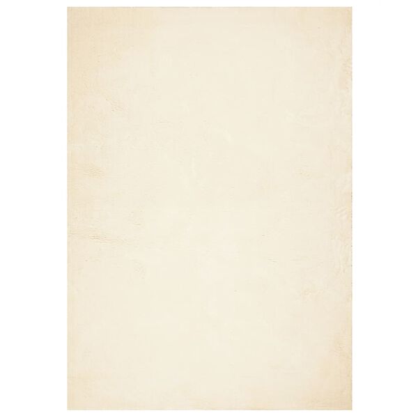 vidaXL Kilimas HUARTE, kreminis, 120x170cm, trumpi šereliai