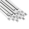 vidaXL Laido tvirtinimas 25 vnt. 7,9 x 500 mm Sidabrinė