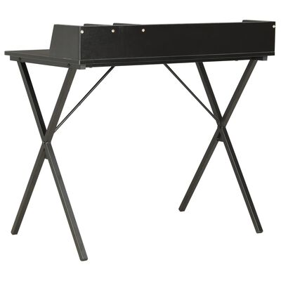 vidaXL Rašomasis stalas, juodos spalvos, 80x50x84cm