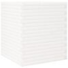 vidaXL Sodo lovelis, baltas, 60x60x68,5cm, pu&scaron;ies medienos masyvas