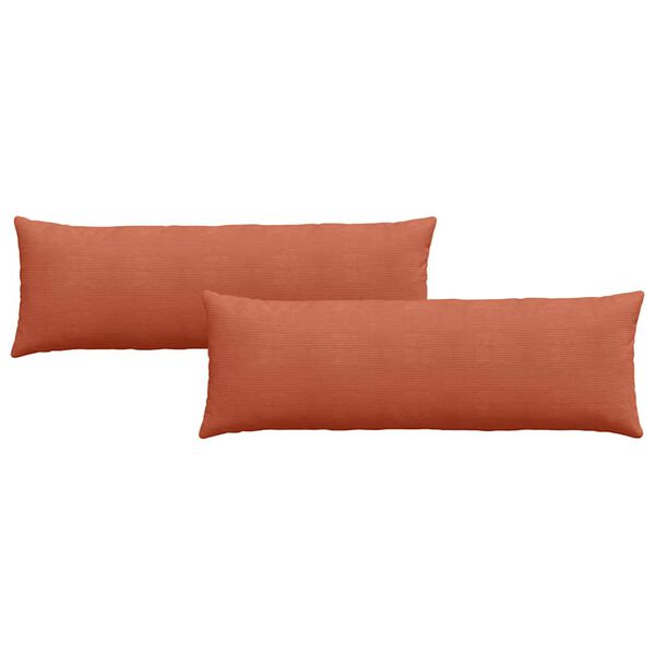 vidaXL Sofa Pagalvės 2 pcs Raudona oranžinė 120 x 40 cm
