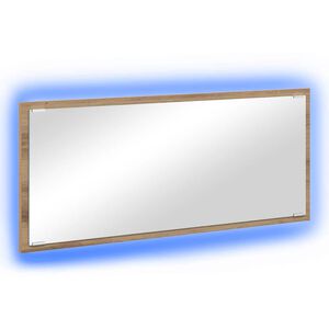 vidaXL Veidrodis Amatininkų ąžuolas 90 x 8,5 x 37 cm Apdirbta mediena