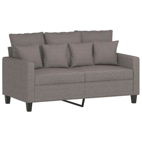 vidaXL Dvivietė sofa, taupe spalvos, 120cm, audinys