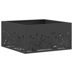 vidaXL Laužavietė Juoda 60 x 60 x 30 cm Plienas