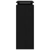 vidaXL Konsolinis stalas Juodas ąžuolas 80 x 30 x 80 cm