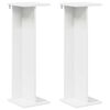 vidaXL Augalų stovas 2 pcs Baltas 25 x 25,5 x 80,5 cm Dirbtinė mediena