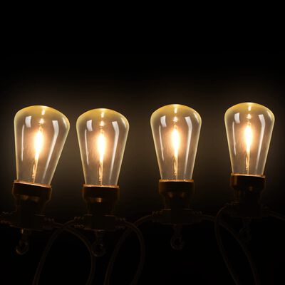 vidaXL Lauko lempučių girlianda, apskritos, 23m, 20 lempučių