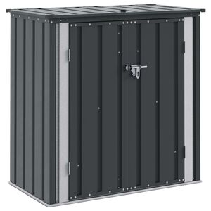 vidaXL Sodo saugojimo dėžė Juoda 101,5 x 57 x 100,5 cm Plienas