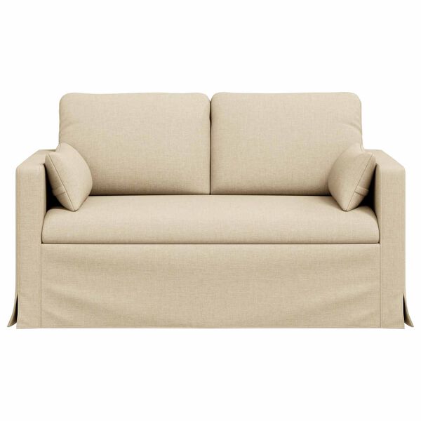 vidaXL Sofa Kreminė Bendri matmenys: 139 x 78 cm (P X G x A) Aksomas