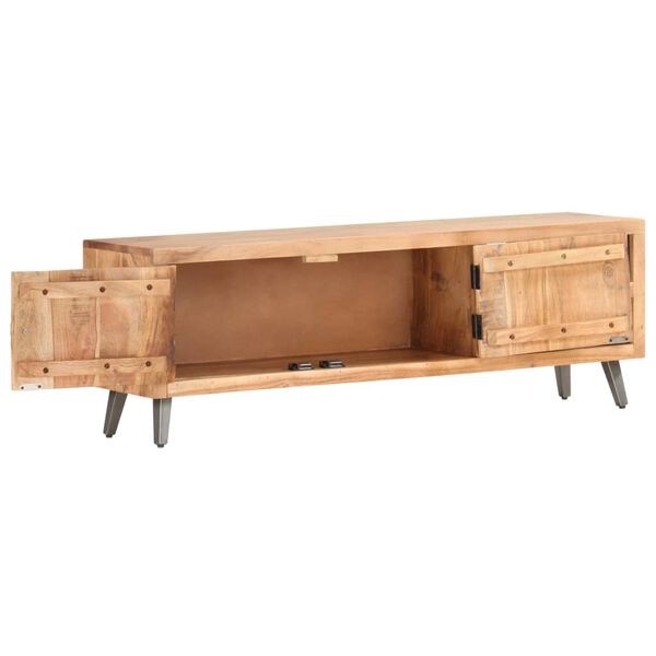 vidaXL Televizoriaus spintelė, 120x30x40cm, akacijos medienos masyvas