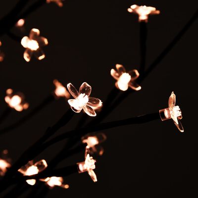 vidaXL LED medis su vyšnių žiedais, 150cm, 120 šiltų baltų LED