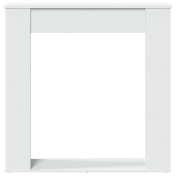 vidaXL Židinio apvadas, baltos spalvos, 100x20x100cm, apdirbta mediena