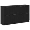 vidaXL Kabalas 2 pcs Juodas ąžuolas 60 x 30 x 70 cm Apdirbta mediena