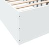 vidaXL Lovos rėmas, baltos spalvos, 90x200cm, apdirbta mediena