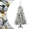 vidaXL Dirbtinė Sulankstoma Kalėdų Eglutė Balta 150 cm PE ir PVC