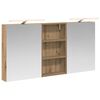 vidaXL Vonios spintos komplektas su lentyna 3 pcs 140 x 14,5 x 70 cm