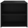 vidaXL Šoninis staliukas, juodos spalvos, 50x50x45cm, apdirbta mediena