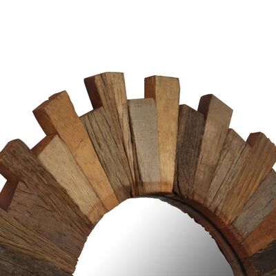 vidaXL Sieninis veidrodis, 50 cm, perdirbtos medienos masyvas