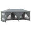 vidaXL Proginė palapinė su &scaron;oninėmis sienomis, antracito, 3x6m