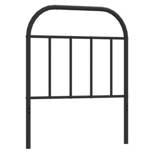 vidaXL Metalinis pakaitinis galvūgalis, juodos spalvos, 75cm