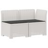 vidaXL 2-Vietis Sodo Sofas su Pagalvėlėmis, Atrodo kaip Ratano PP