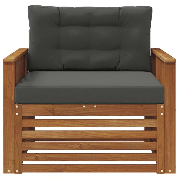 vidaXL Lauko sofos komplektas Tvirta akacijos mediena ir poliesteris