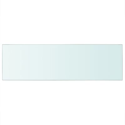 vidaXL Lentynos plokštė, skaidrus stiklas, 80x25 cm