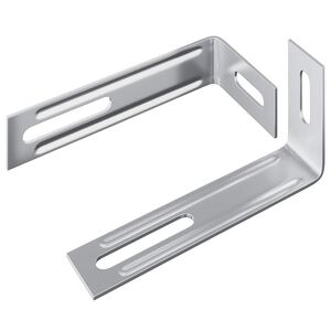 vidaXL Anti Tip laikiklis 2 Sidabro 74,5 x 15 x 32 mm Geležis