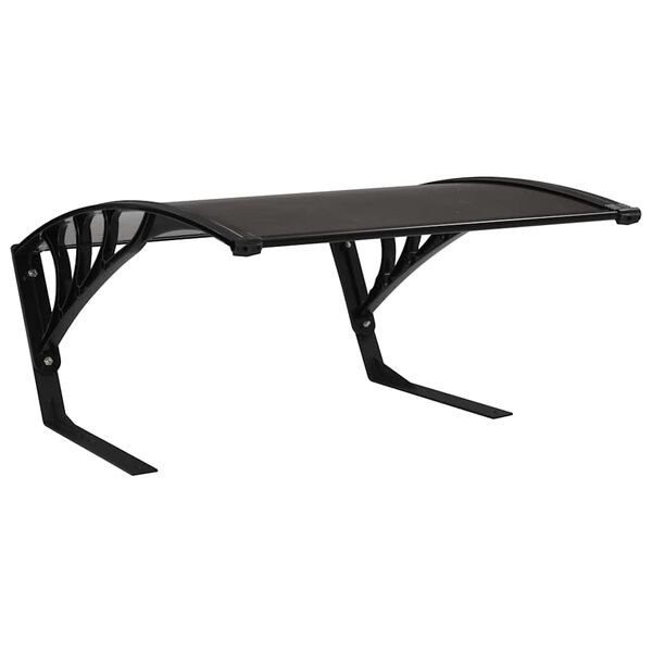 vidaXL Žoliapjovės roboto garažas su stogu, juodos sp., 77x103x46 cm