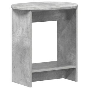 vidaXL &Scaron;oninis stalas Betono pilka 50 x 39,5 x 55 cm Apdirbta mediena