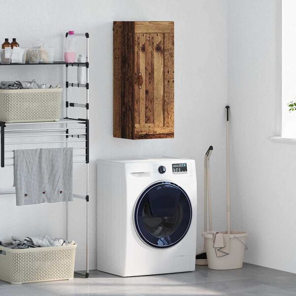 vidaXL Pakabinama spintelė Senovinis medis 34,5 x 34 x 90 cm