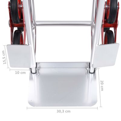 vidaXL Rankinis vežimėlis laiptams su 6 ratais, 51x53,5x118cm, 150kg