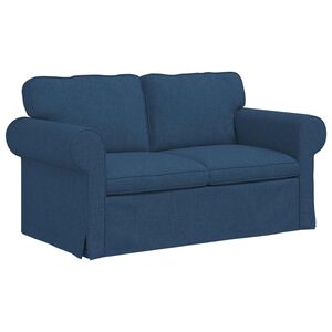 vidaXL Sofa Mėlyna 155 x 82 x 80 cm audinys