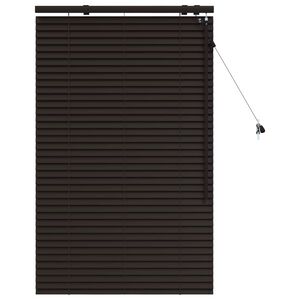 vidaXL Venecijos žaliuzės Tamsiai rudas 90 x 130 cm 35 mm