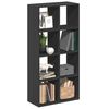 vidaXL Kambario pertvara/knygų spinta, juoda, 69,5x29x137,5cm, mediena