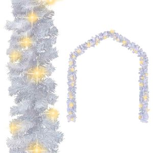 vidaXL Kalėdinė girlianda su LED lemputėmis, balta, 20 m